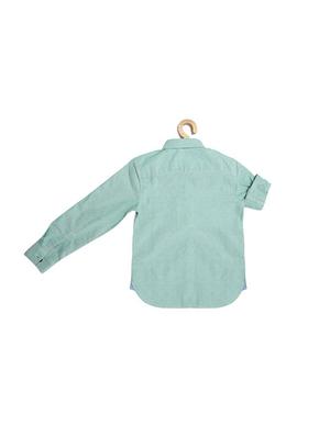 blue cotton blend shirt - 15609008 - Standard Image - 2