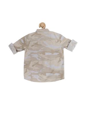 brown cotton blend shirt - 15609010 - Standard Image - 2