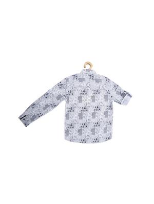 grey cotton blend shirt - 15609011 - Standard Image - 2