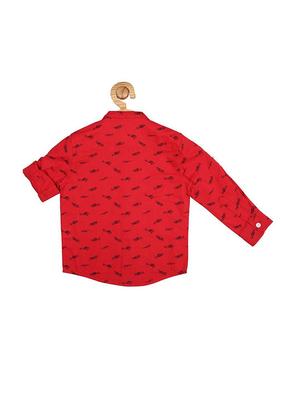 red cotton shirt - 15609014 - Standard Image - 2