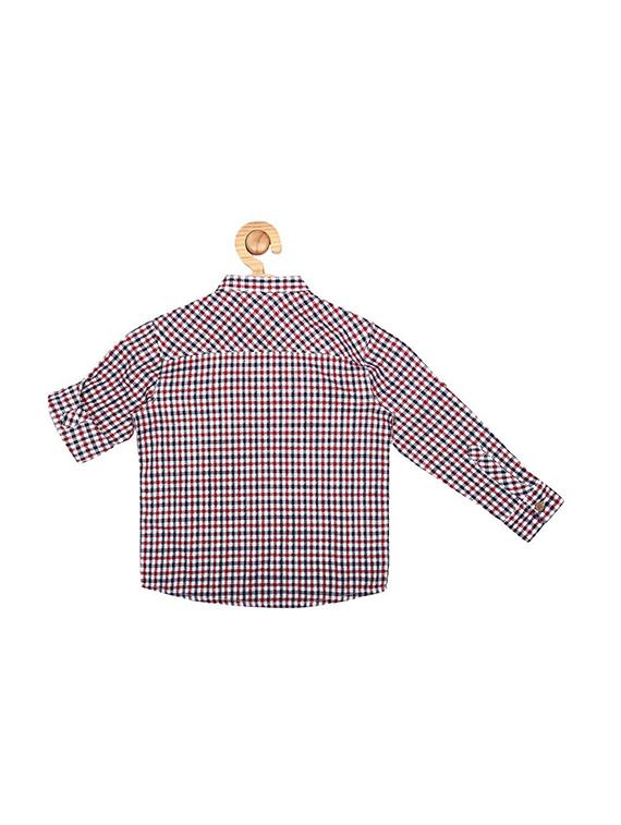 red cotton shirt - 15609021 - Zoom Image - 2