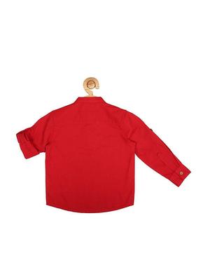 red cotton shirt - 15609022 - Standard Image - 2