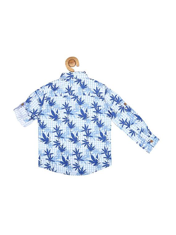 blue cotton shirt - 15609023 - Zoom Image - 2