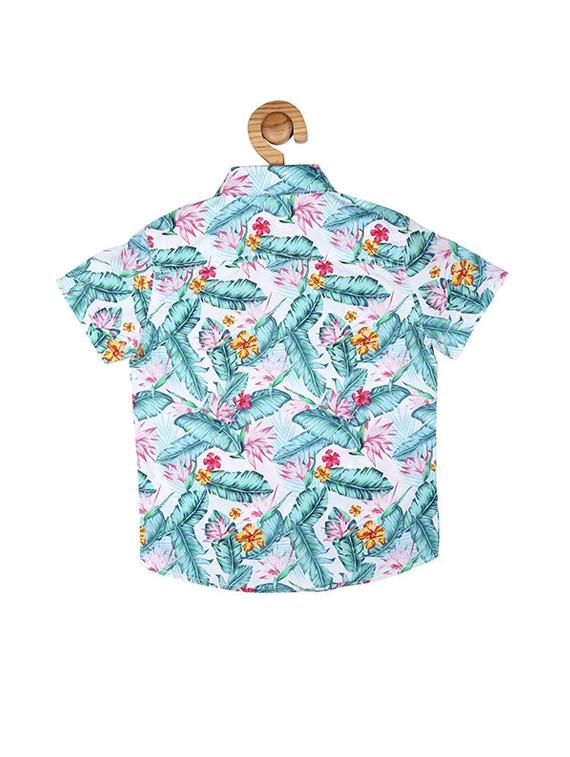 green cotton shirt - 15609025 - Zoom Image - 2