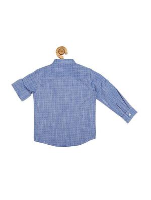 blue cotton shirt - 15609026 - Standard Image - 2