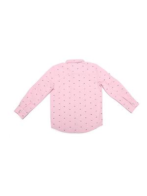 pink cotton blend shirt - 15609033 - Standard Image - 2
