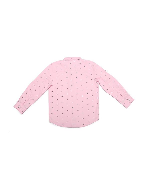 pink cotton blend shirt - 15609033 - Zoom Image - 2