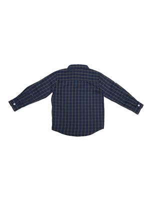 blue cotton blend shirt - 15609036 - Standard Image - 2