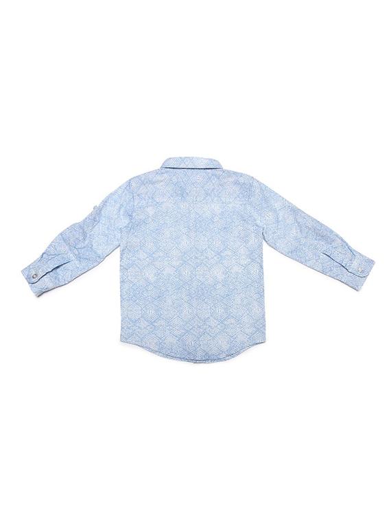 blue cotton blend shirt - 15609037 - Zoom Image - 2