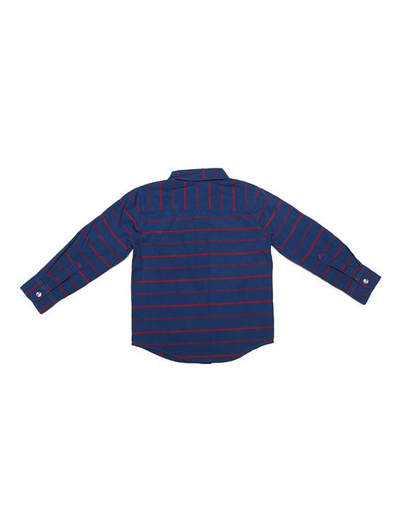 blue cotton blend shirt - 15609038 - Zoom Image - 2