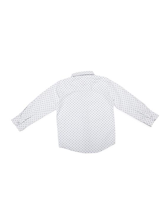 white cotton blend shirt - 15609040 - Zoom Image - 2