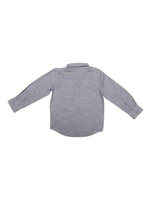 grey cotton blend shirt - 15609041 - Standard Image - 2