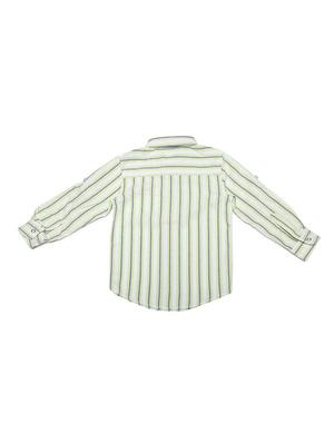 white cotton blend shirt - 15609042 - Standard Image - 2
