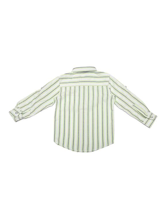 white cotton blend shirt - 15609042 - Zoom Image - 2