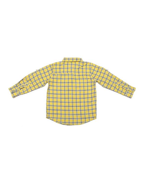 yellow cotton blend shirt - 15609043 - Zoom Image - 2