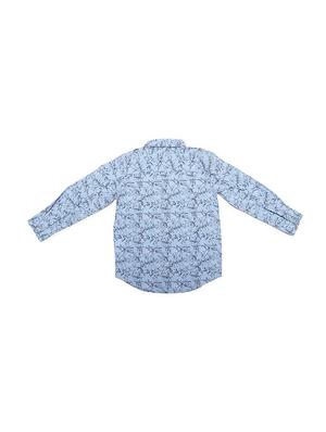 blue cotton blend shirt - 15609045 - Standard Image - 2