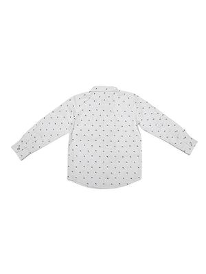 white cotton blend shirt - 15609046 - Standard Image - 2