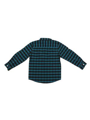 blue cotton blend shirt - 15609048 - Standard Image - 2