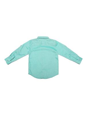 blue cotton blend shirt - 15609049 - Standard Image - 2