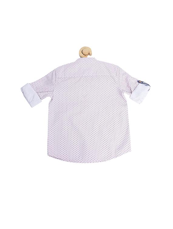 purple cotton blend shirt - 15609063 - Zoom Image - 2