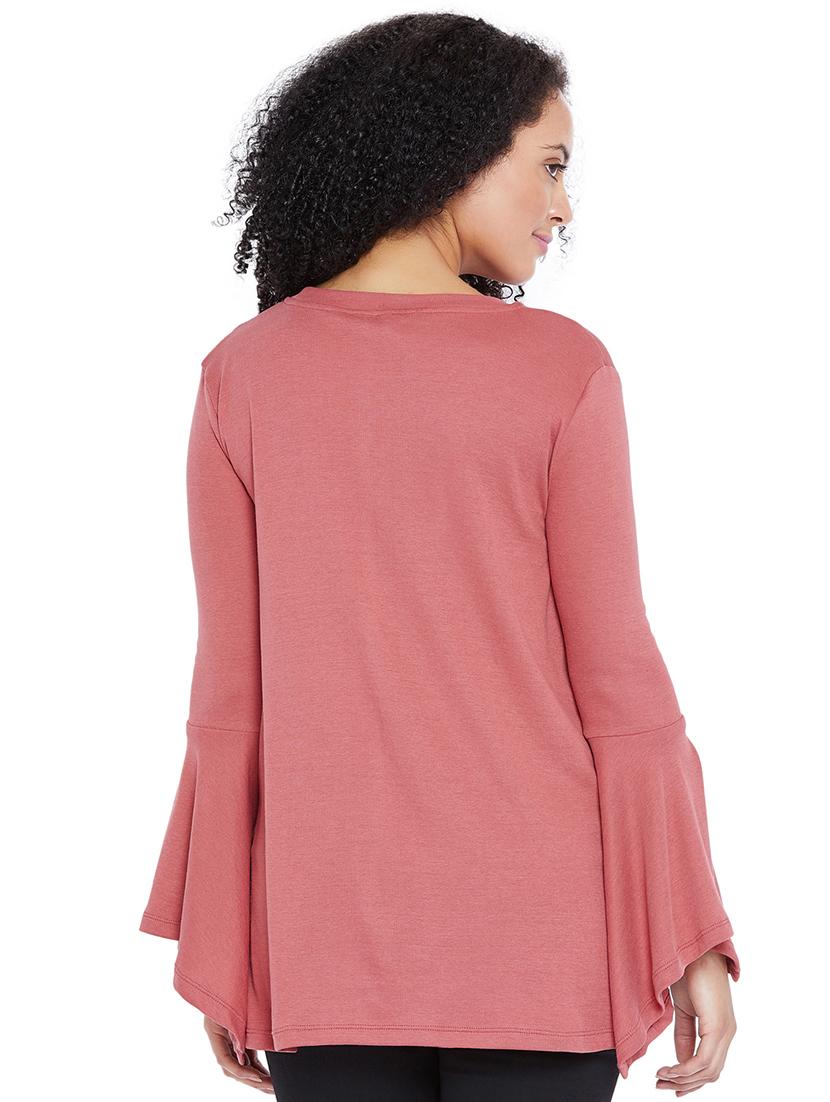 bell sleeved asymmetric top - 15609166 - Zoom Image - 2