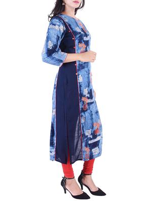 Abstraict straight kurta - 15609211 - Standard Image - 2