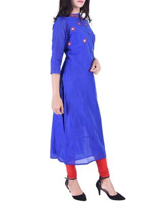 Embroidered straight kurta - 15609212 - Standard Image - 2