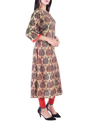 A-line printed kurta - 15609216 - Standard Image - 2