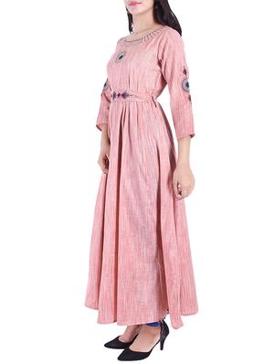 Embroidered flared kurta - 15609219 - Standard Image - 2