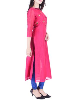 Embroidered straight kurta - 15609221 - Standard Image - 2