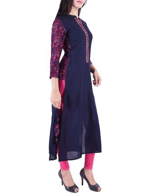 Embroidered straight kurta - 15609224 - Standard Image - 2