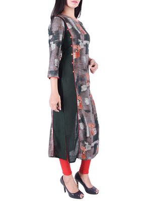 Abstraict straight kurta - 15609242 - Standard Image - 2