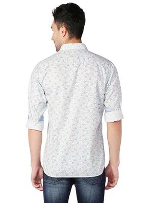 white cotton casual shirt - 15609267 - Standard Image - 2