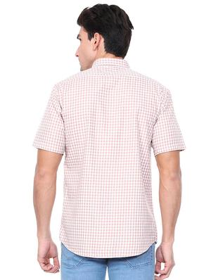 red cotton casual shirt - 15609283 - Standard Image - 2