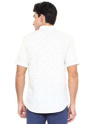 white cotton casual shirt - 15609289 - Standard Image - 2