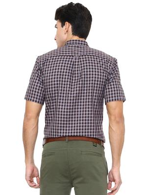 brown cotton casual shirt - 15609294 - Standard Image - 2