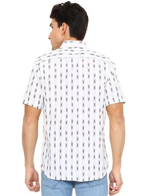 white cotton casual shirt - 15609296 - Standard Image - 2