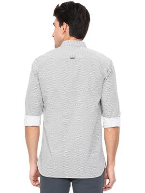 white cotton casual shirt - 15609299 - Standard Image - 2