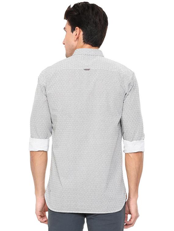 white cotton casual shirt - 15609299 - Zoom Image - 2