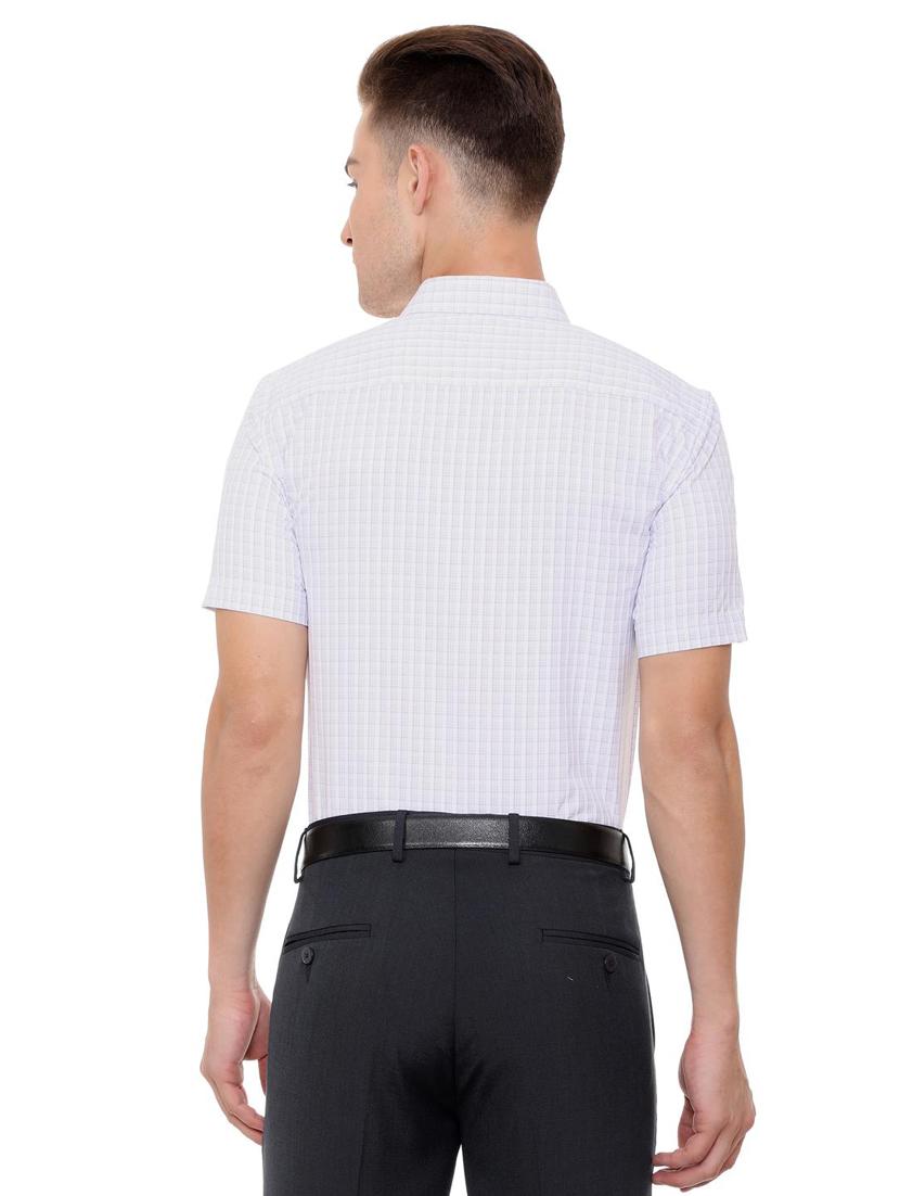 white cotton blend casual shirt - 15609339 - Zoom Image - 2