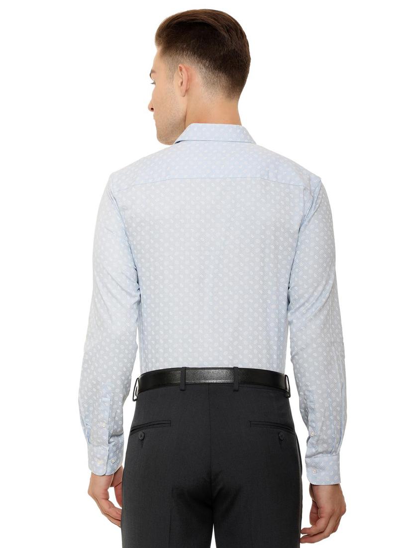 blue cotton casual shirt - 15609341 - Zoom Image - 2