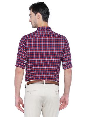 blue cotton casual shirt - 15609387 - Standard Image - 2
