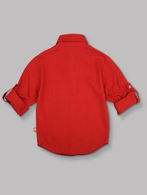 red cotton shirt - 15609732 - Standard Image - 2