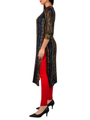 Printed straight kurta - 15610148 - Standard Image - 2