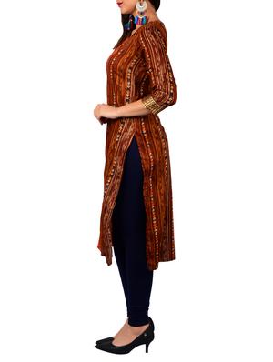 Printed straight kurta - 15610149 - Standard Image - 2
