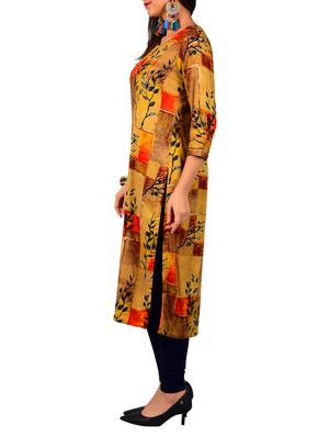 Printed straight kurta - 15610151 - Standard Image - 2
