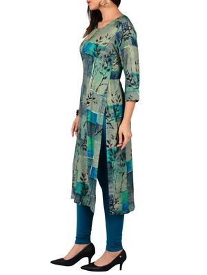 Printed straight kurta - 15610152 - Standard Image - 2
