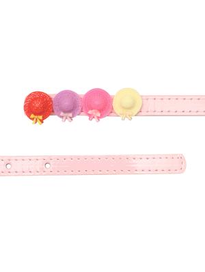 pink leatherette belt - 15610514 - Standard Image - 2