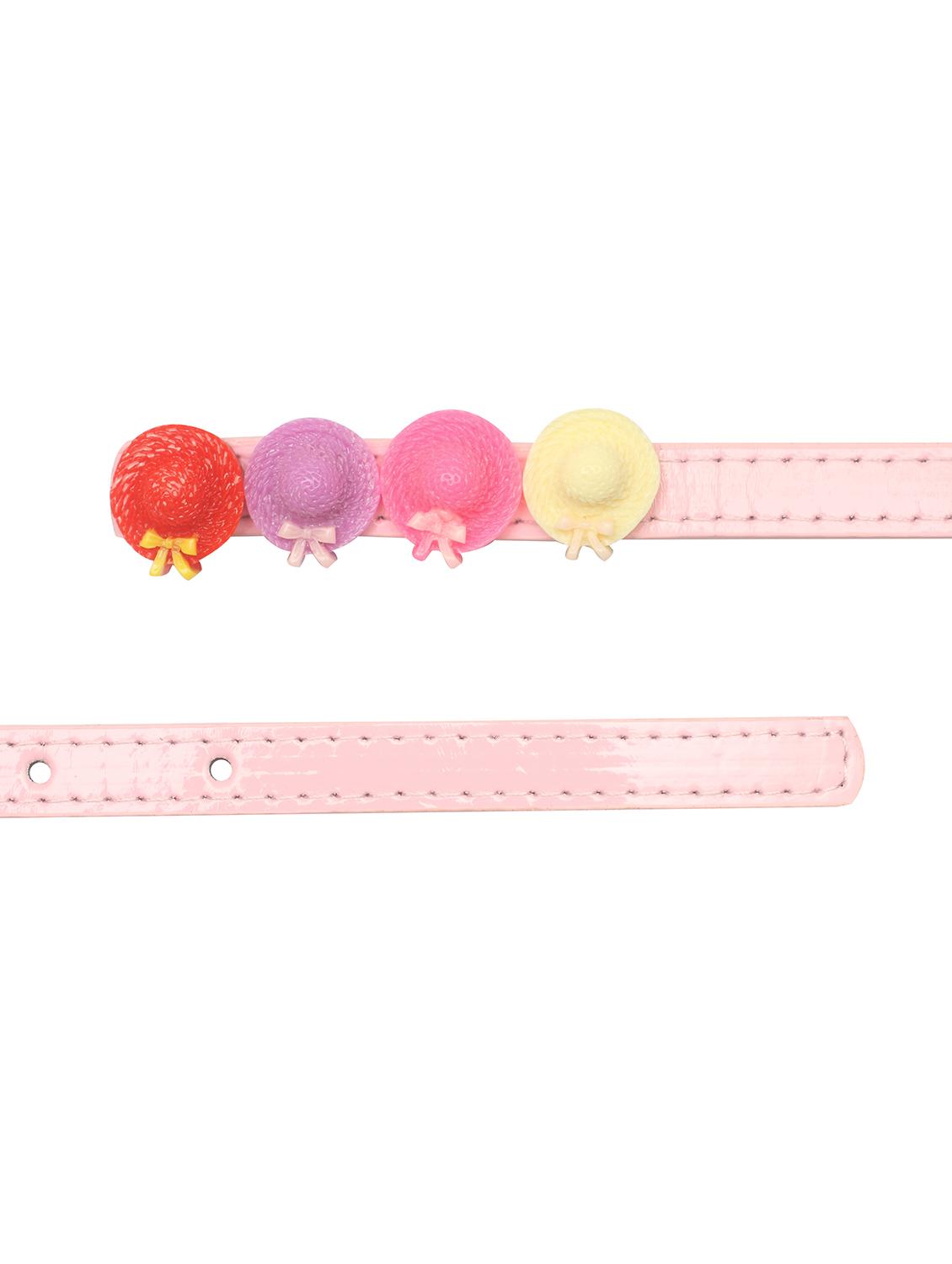 pink leatherette belt - 15610514 - Zoom Image - 2