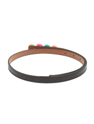 black leatherette belt - 15610515 - Standard Image - 2